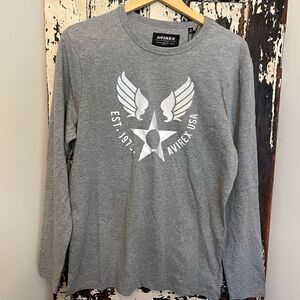 NWT Men’s Avirex long sleeve T-shirt. Size M.